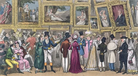 Ein gut angelegter Schilling: Tom und Jerry auf der Ausstellung von Bildern in der Royal Academy, aus 